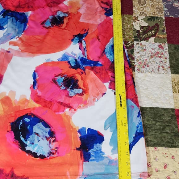 Trina Turk Felana Floral Watercolor Sleeveless Lined Jersey Dress - Picture 6 of 8